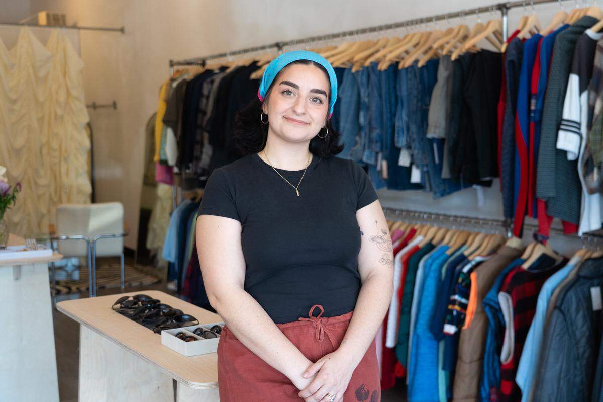 Mica Keyes, the owner of Ropa, smiles for a portrait inside her store on May 27, 2026.