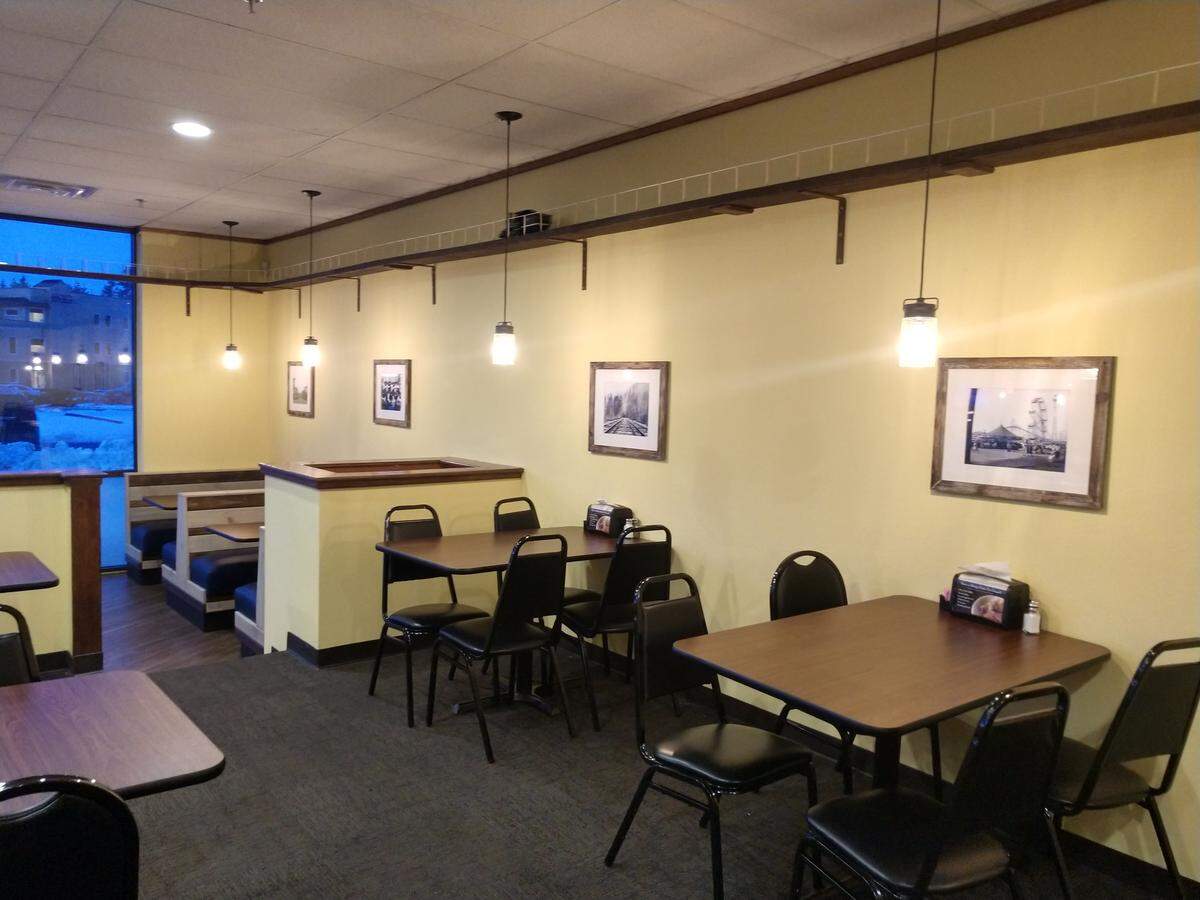 The dining room at Tim’s Kitchen in South Hill.