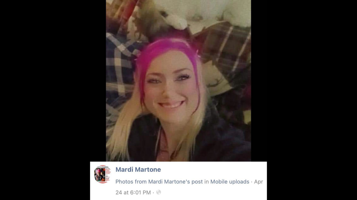 Mikayla Standridge-Martone, 25, was reported missing April 21 from Concrete, Washington, authorities said. She called 911 before disappearing.