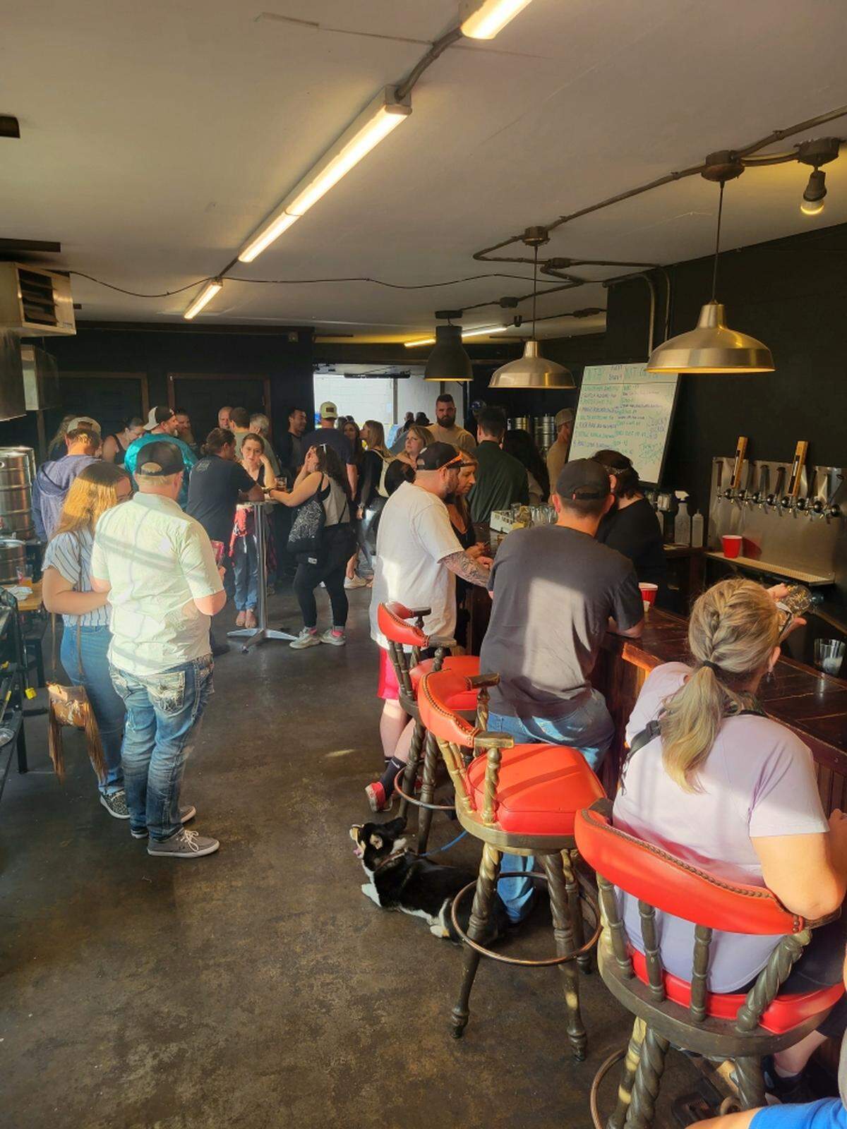 Customers gather at Firemind Brewing at 211 W. Stewart Ave. on Sept. 3, 2025.