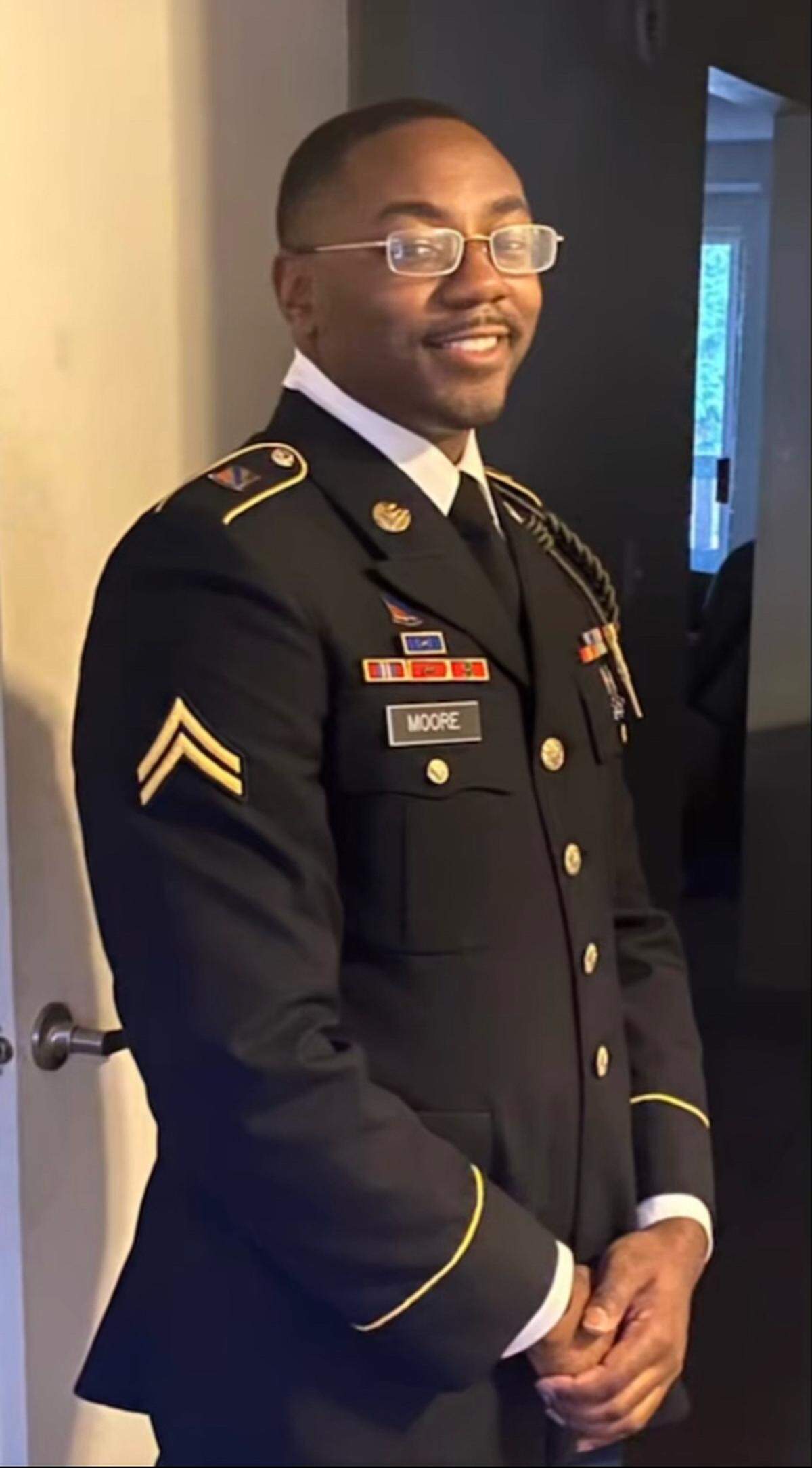 U.S. Army Sgt. Emmett Leviticus Moore, a native of East Point, Georgia, was killed Saturday in Parkland.
