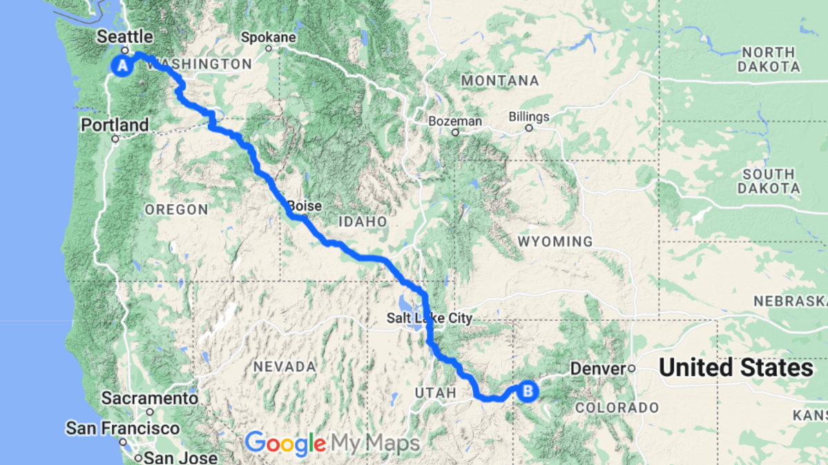 An aircraft traveling from Grand Junction Regional Airport in Colorado to Tacoma crashed on Wednesday, killing two people.