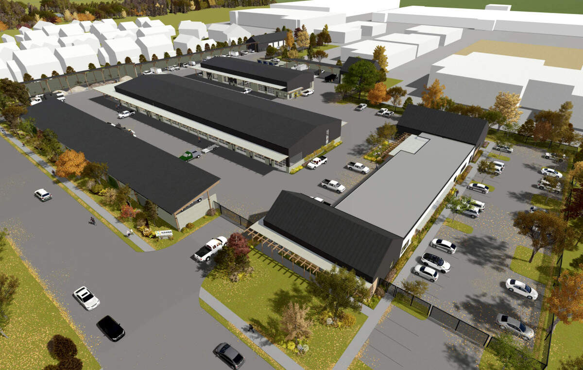An aerial view of the new operations facility the city of Sumner is considering building. Construction for the new facility is expected to occur between spring 2022 and summer 2023. The project will cost around $35-40 million and will be city-funded, city spokesperson Carmen Palmer said.