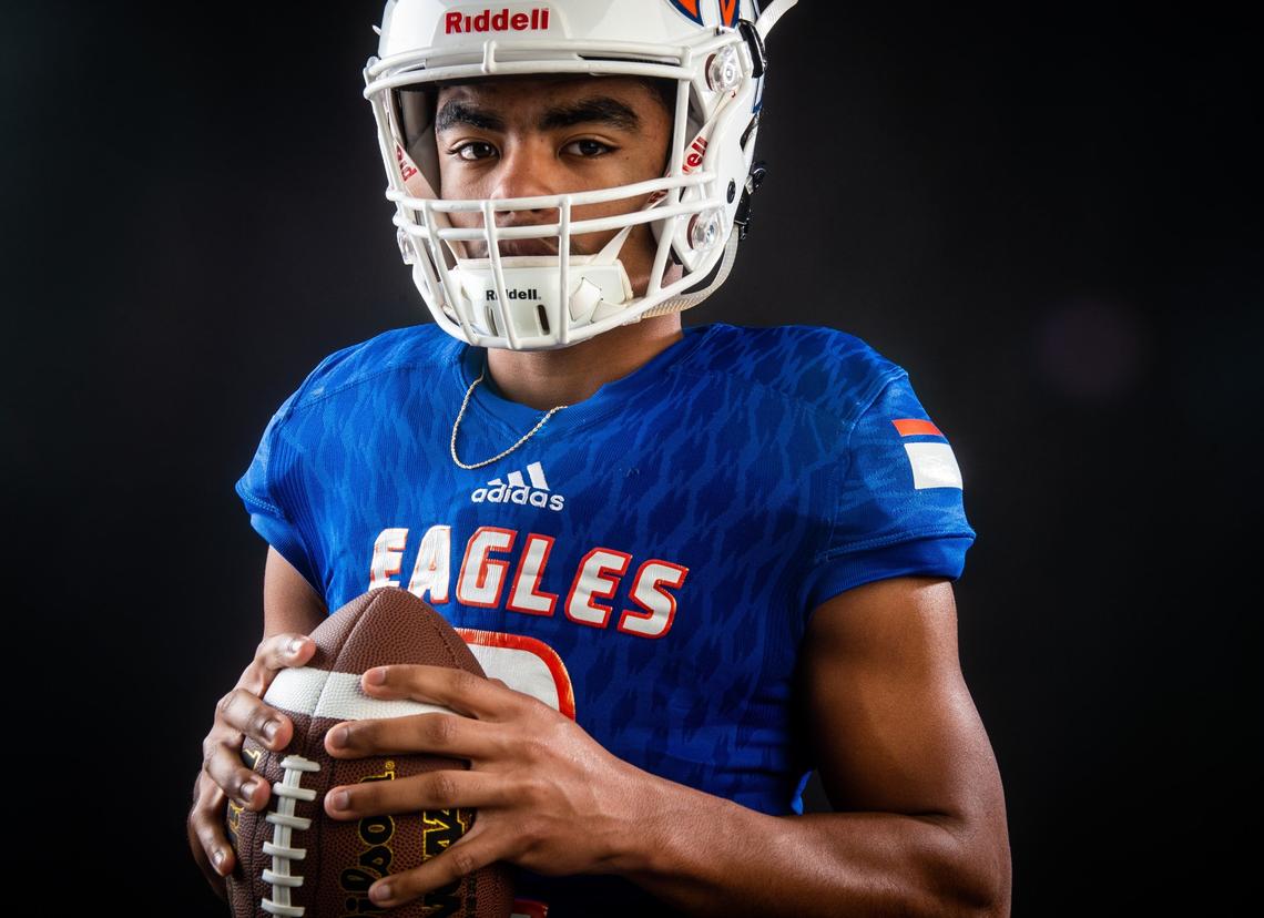 Graham-Kapowsin’s Malaki Roberson photographed at the Tacoma News Tribune in Tacoma, Wash., on Sunday, Dec. 2, 2018.
