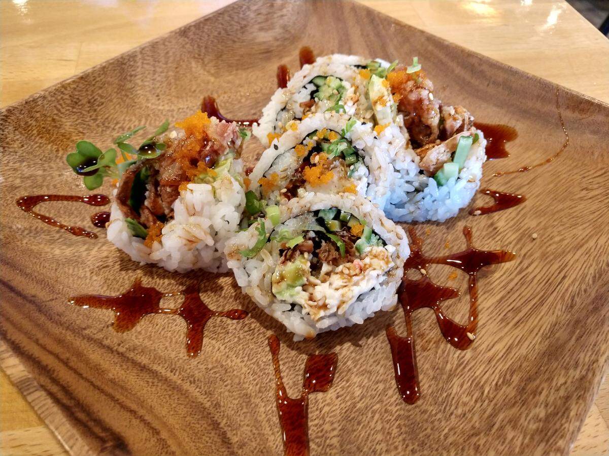 A spider roll from Jin Sushi.