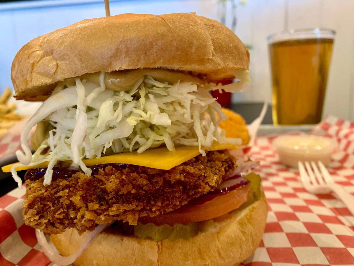 The pork loin sandwich at Katsu Burger is great, but those nori fries (hiding) and black sesame shake (strangely not pictured) are the sleeper hits of this Seattle-based Japanese-American concept with nine area locations, the southernmost in Federal Way.