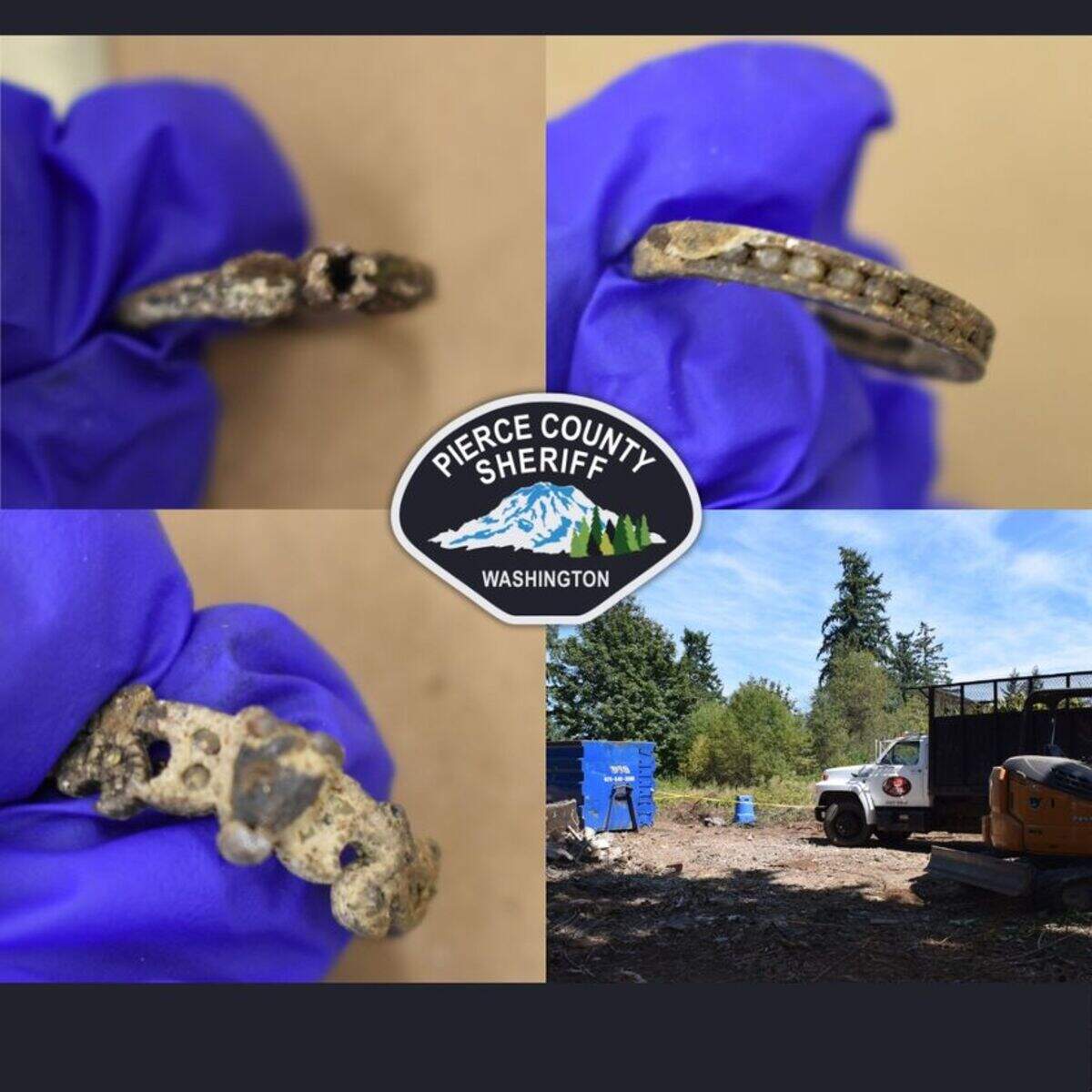 Some rings that could be possible family heirlooms were found with human remains near Lake Tapps in 2019, the Pierce County Sheriff’s Department said in a news release.