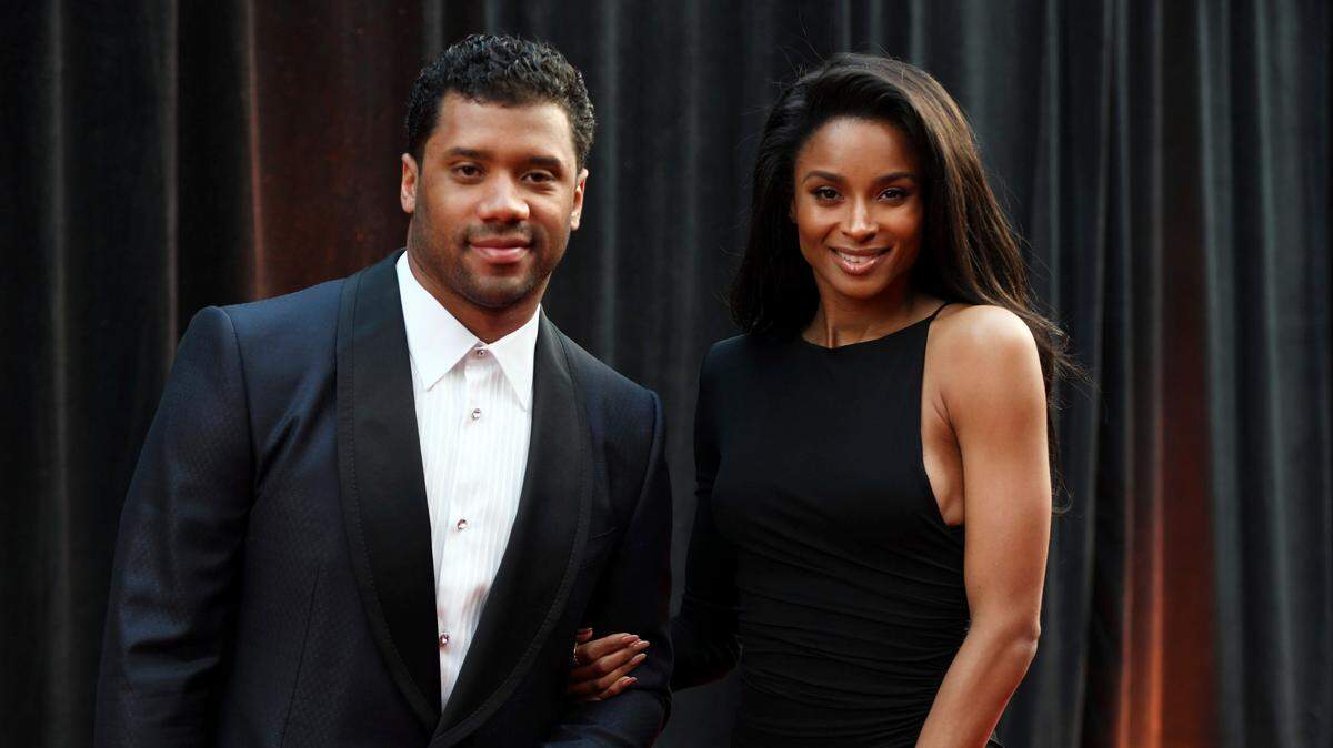 Russell Wilson, of the Seattle Seahawks, left, and Ciara arrive at the 8th annual NFL Honors at The Fox Theatre on Saturday, Feb. 2, 2019, in Atlanta. (Photo by Peter Barreras/Invision for NFL/AP Images)