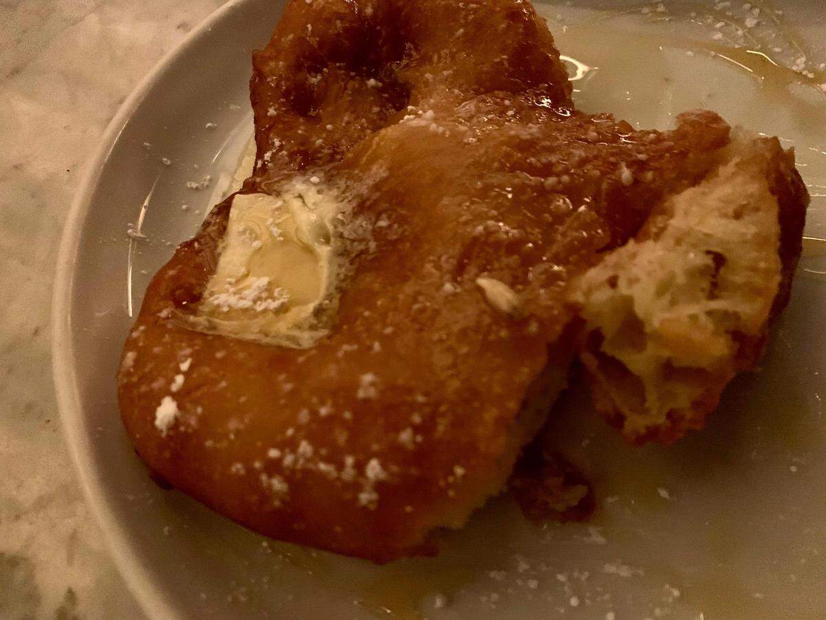 ALMA Lounge opened in January 2022 with an inspired menu focused on Indigenous ingredients and preparations. Fry bread was made out of necessity during the displacement of the Navajo people in the 19th century.
