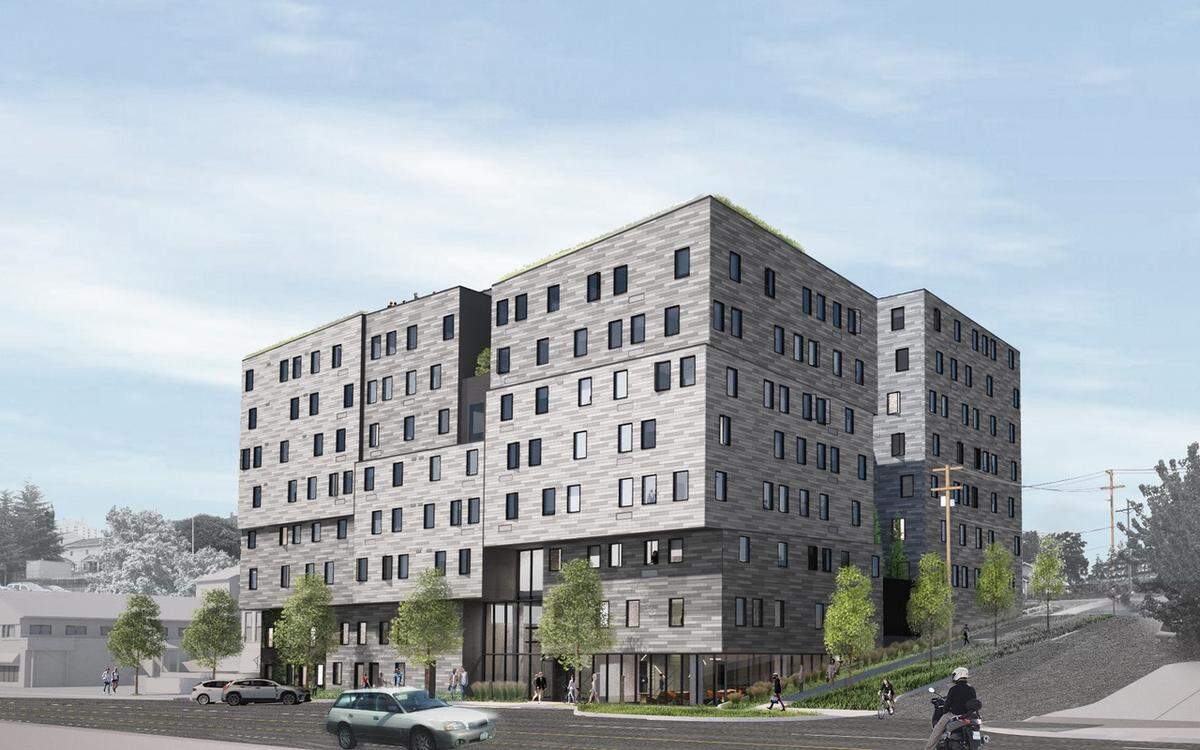 Artist’s rendering of The Moraine, planned for 1402 Tacoma Ave.