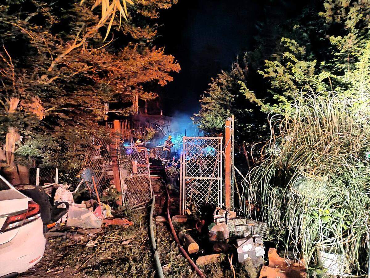 On Wednesday night, the Key Peninsula Fire Department was dispatched to a house fire with explosions near Palmer Lake. 