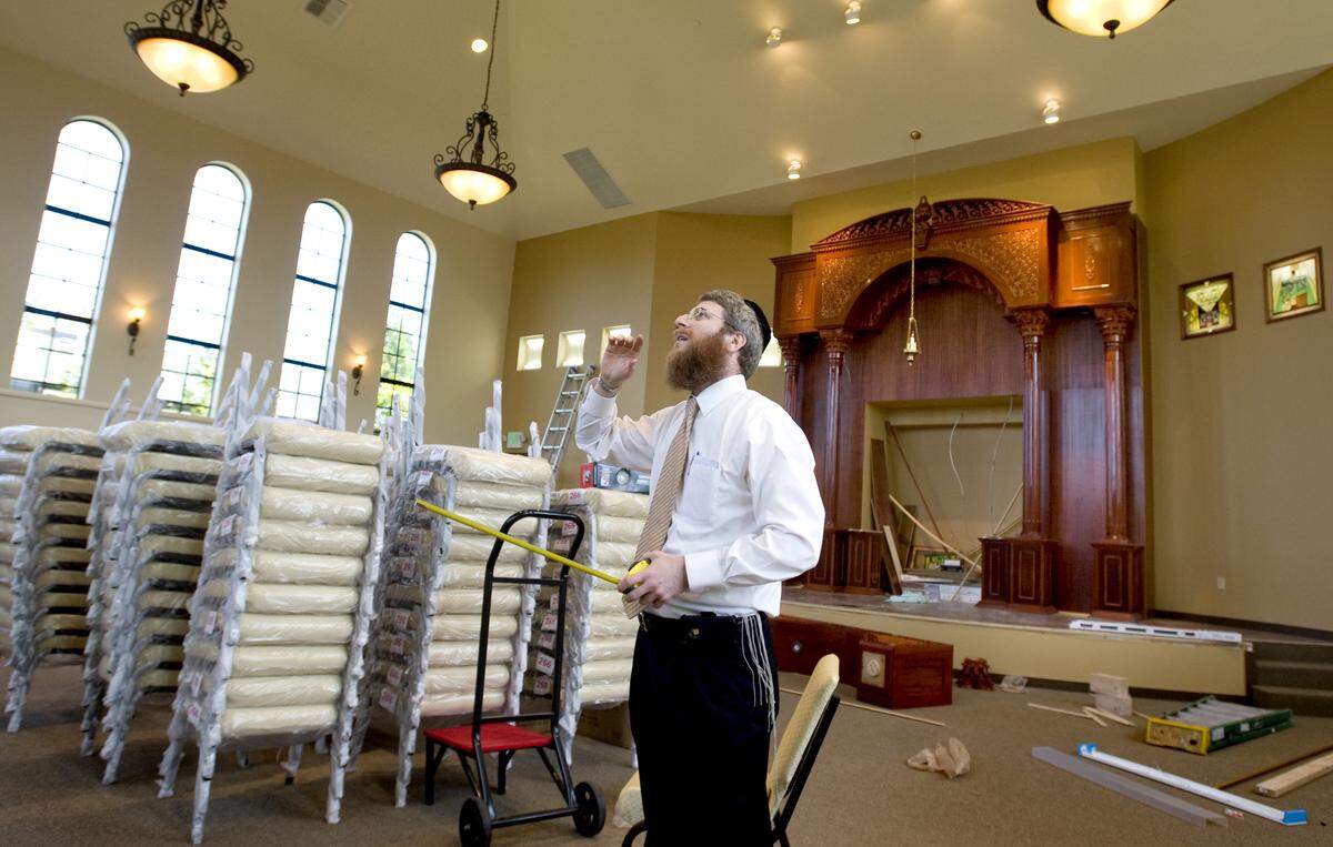 Rabbi Zalman Heber in the sanctuary of the Chabad Jewish Center of Pierce County in Tacoma on May 25, 2012. Heber is currently at the center of allegations he acted inappropriately with at least two women at the Chabad.