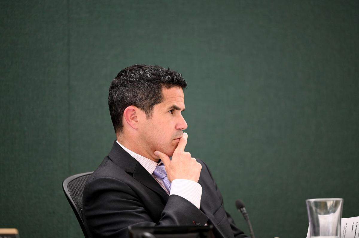 Pierce County Council chair Ryan Mello is shown in a 2023 photo.