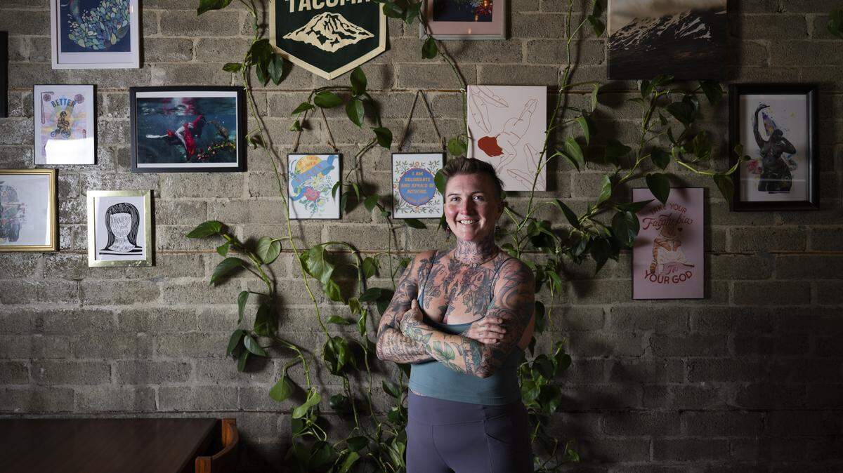 Al McKee is opening Juniper Botanical Bar at The Historic Opal Lounge, a new queer friendly bar on South Tacoma Way, shown on Tuesday, Sept. 16.