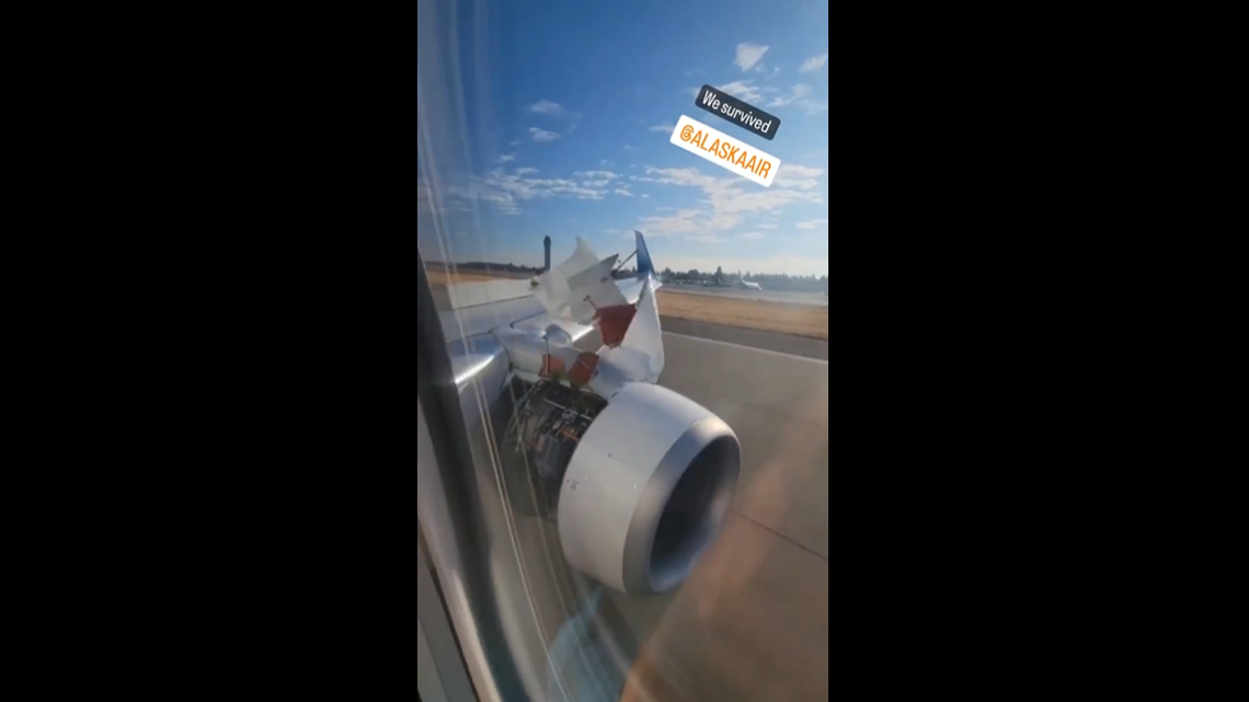 An Alaska Airline aircraft lost part of its metal paneling that covers the engine on a flight from Seattle to San Diego on Aug. 22, officials said. No one was injured.