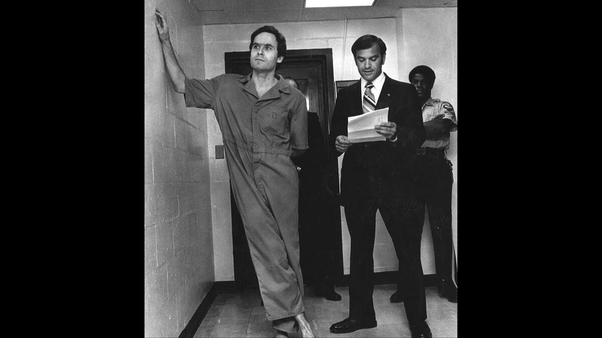 Ted Bundy in custody on Feb. 27, 1978.