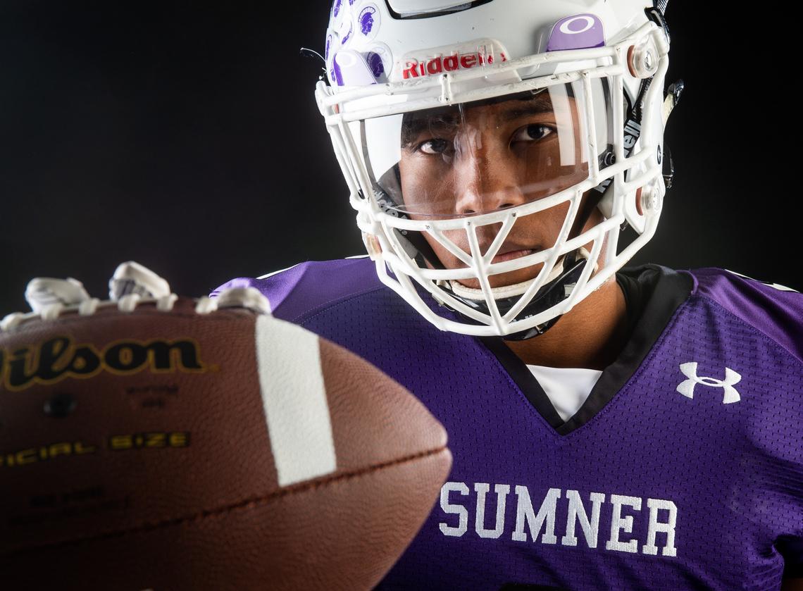 Sumner’s Donovan Clark photographed at the Tacoma News Tribune in Tacoma, Wash., on Sunday, Dec. 2, 2018.