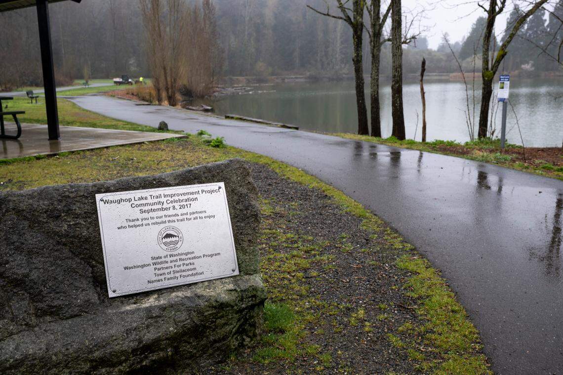 Waughop Lake, on Monday, March 24, 2025, in Lakewood.