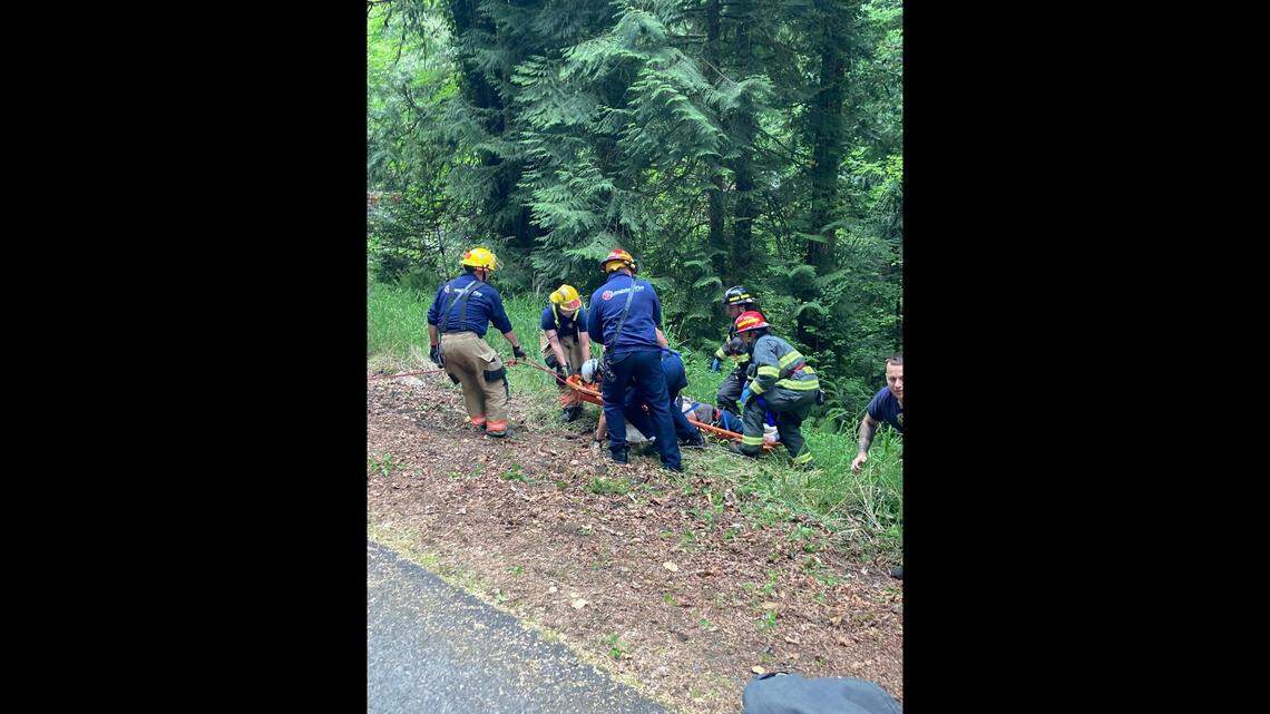 A 56-year-old was found in his truck in a ravine on May 21, five days after he went missing in Cowlitz County, Washington, fire officials said.