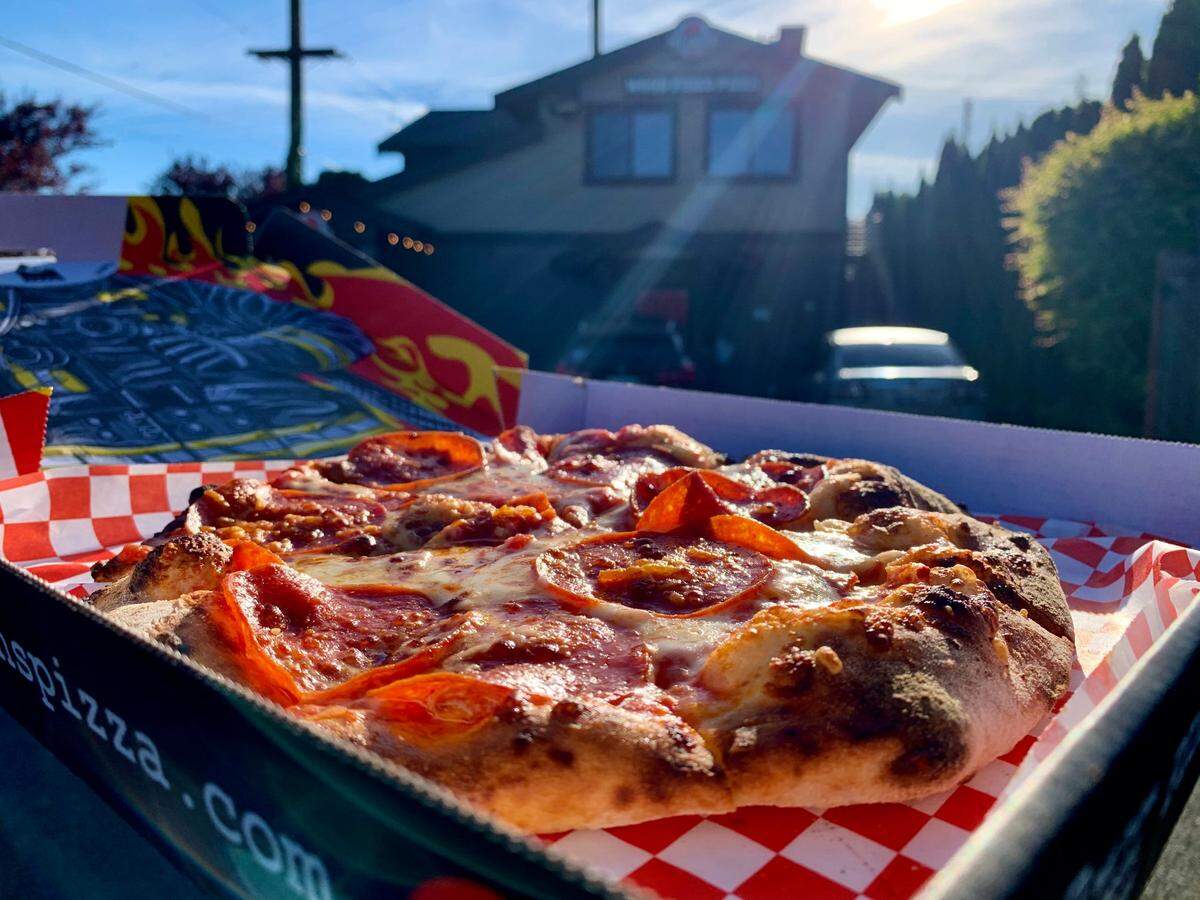 Fat Zach’s Pizza serves wood-fired pies in Puyallup (pictured here) and Sumner, from a mobile food truck and soon a third restaurant coming soon to South Hill.