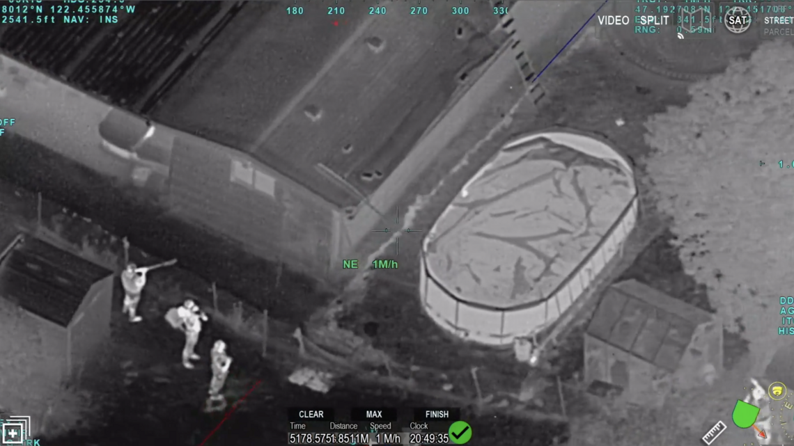 A suspect fled an Eastside traffic stop. Police found him in a pool.