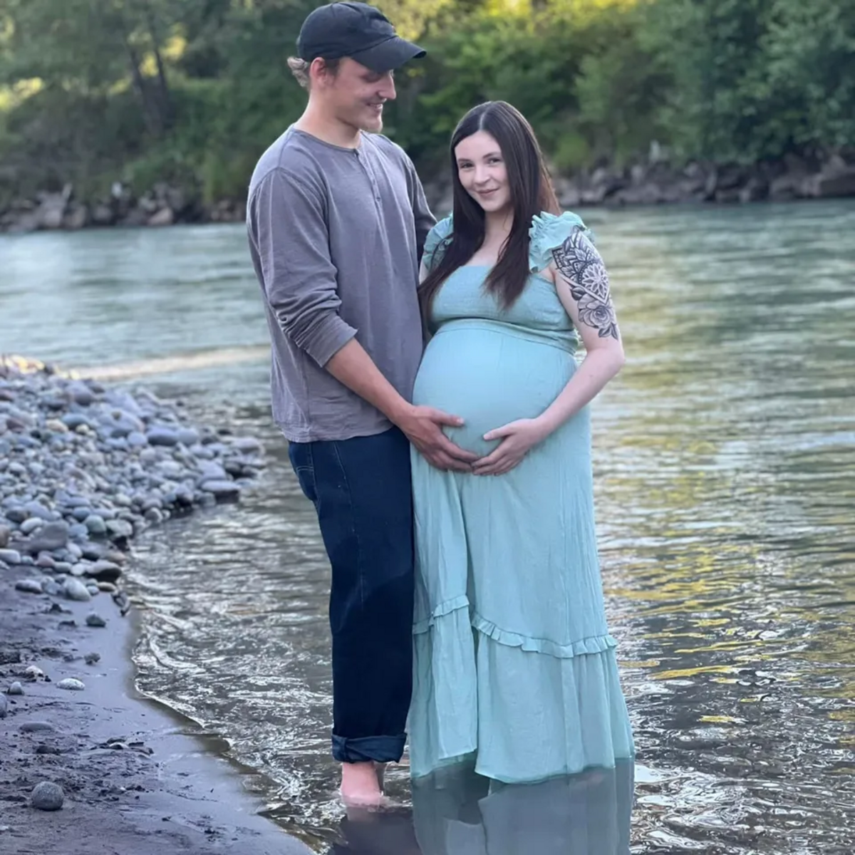 Breezy Brisbin and her fiancé, Tysin.