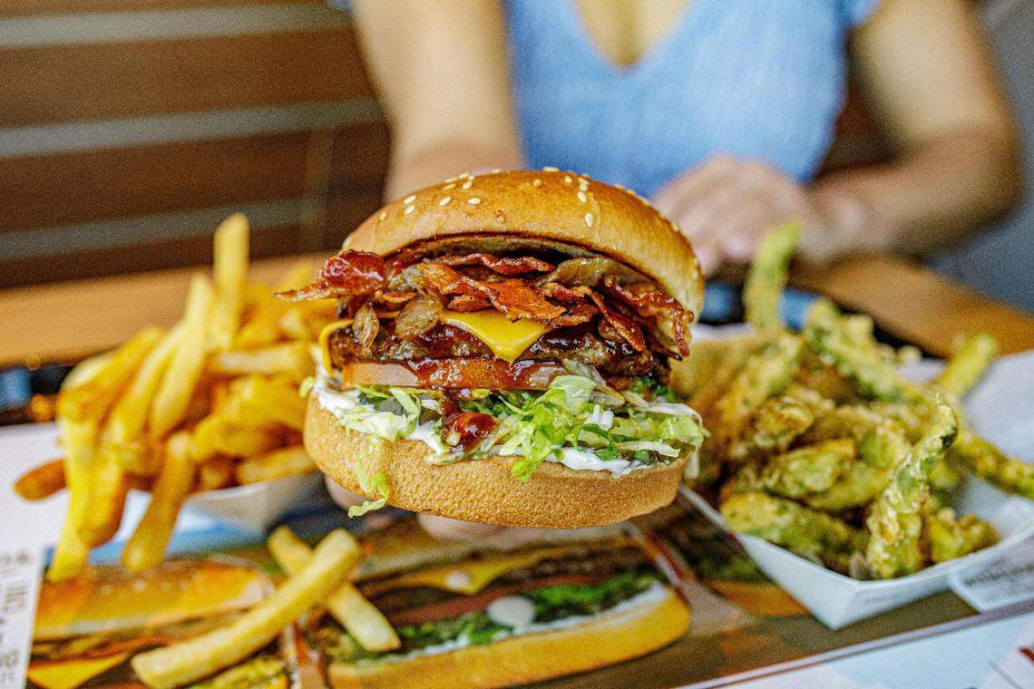 The Habit Burger Grill is known for its charbroiled burgers and stylish quick-service setting.
