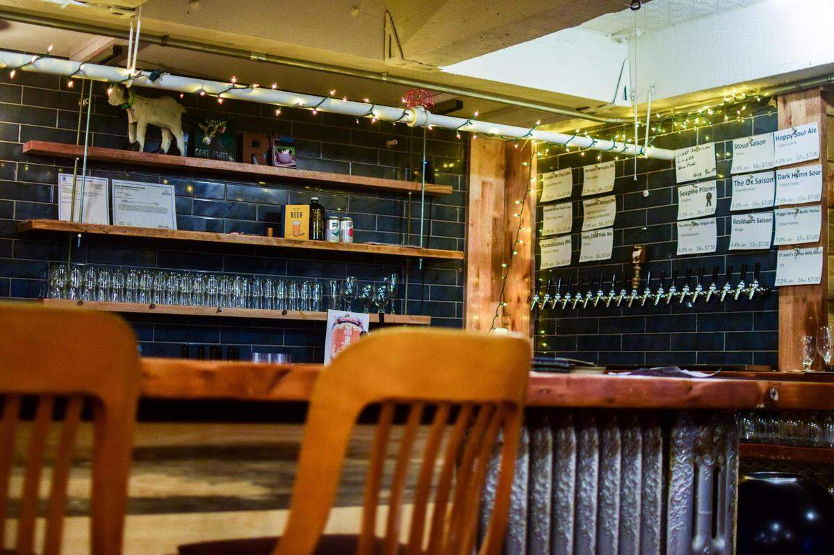 Rusty Goat Beer & Coffee is a laidback taproom in Tacoma’s Opera Alley serving PNW beers, coffee from local roasters, and Japanese okazu pans made by Umami Kushi.
