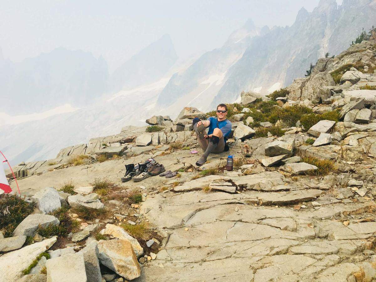 Jiri Richter, 51, during a climb.