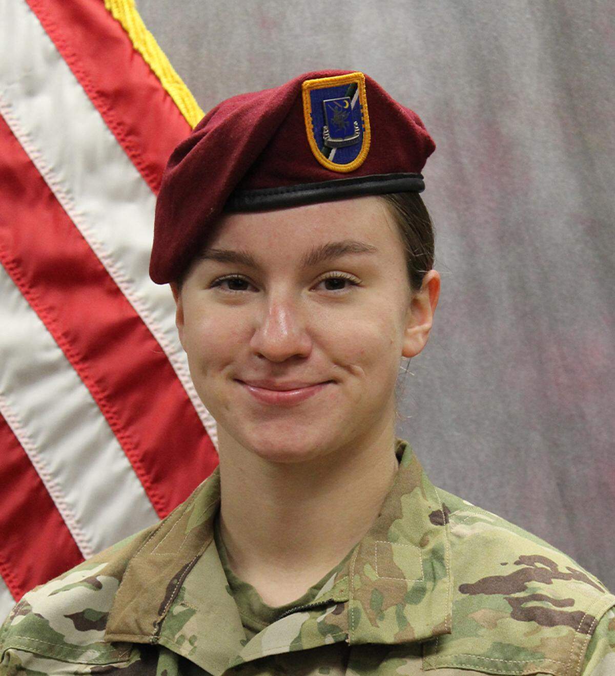 U.S. Army Sgt. Jadalyn Good, 23, from Mount Vernon, Washington.