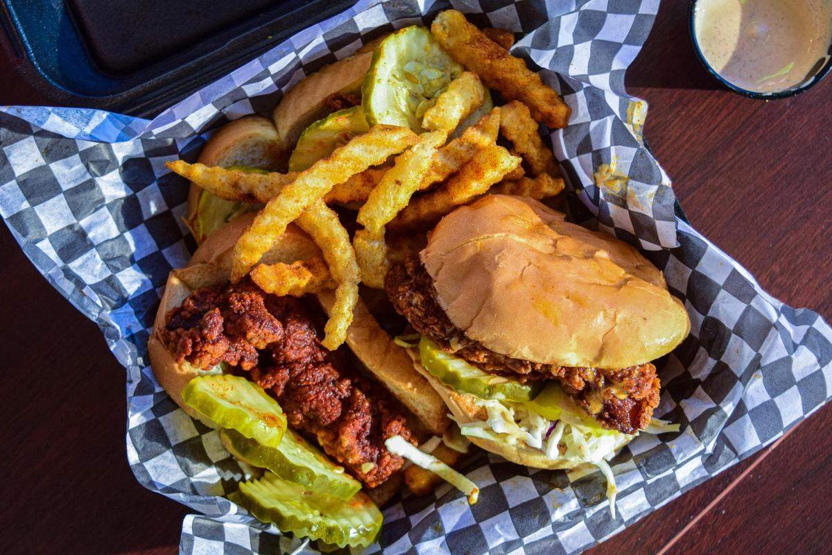 Al’s Hot Chicken offers combo meals with fries to which you can add individual sandwiches and tenders. The best part: mix and match spice levels for each piece of meat.