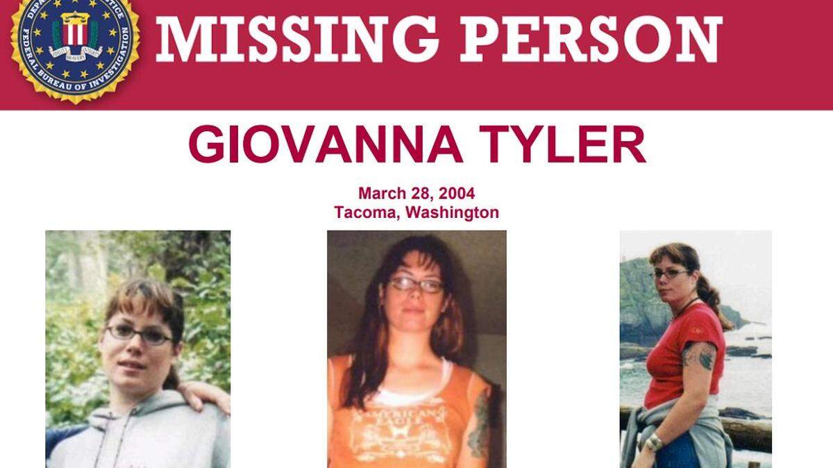 The FBI is offering a reward for information leading to the whereabouts of Giovanna Tyler, who disappeared from her Tacoma home in late March 2004.