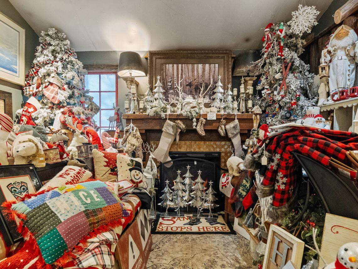 The nine-acre property for sale in Washington state also offers hobby farm features, including a chicken coop and space for horses, and a business currently in operation.