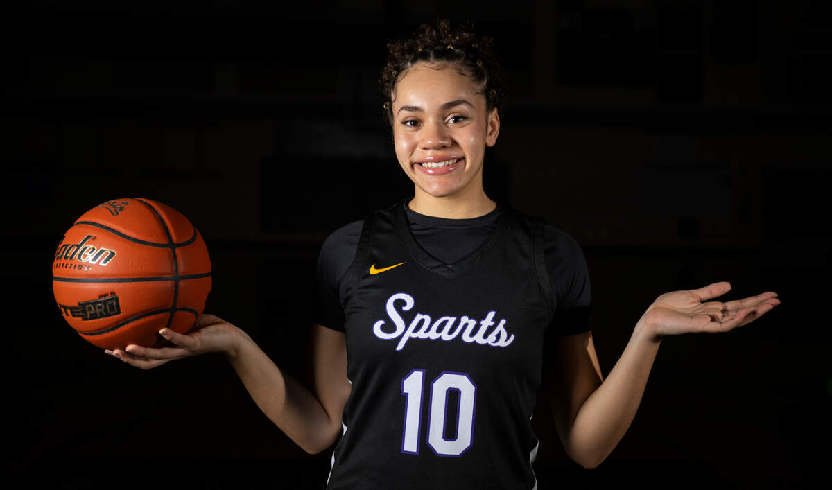 Sumner junior Olivia Collins, The News Tribune’s 2025 All-Area girls basketball player of the year, poses for a portrait at Sumner High School, on Sunday, March 23, 2025, in Sumner.
