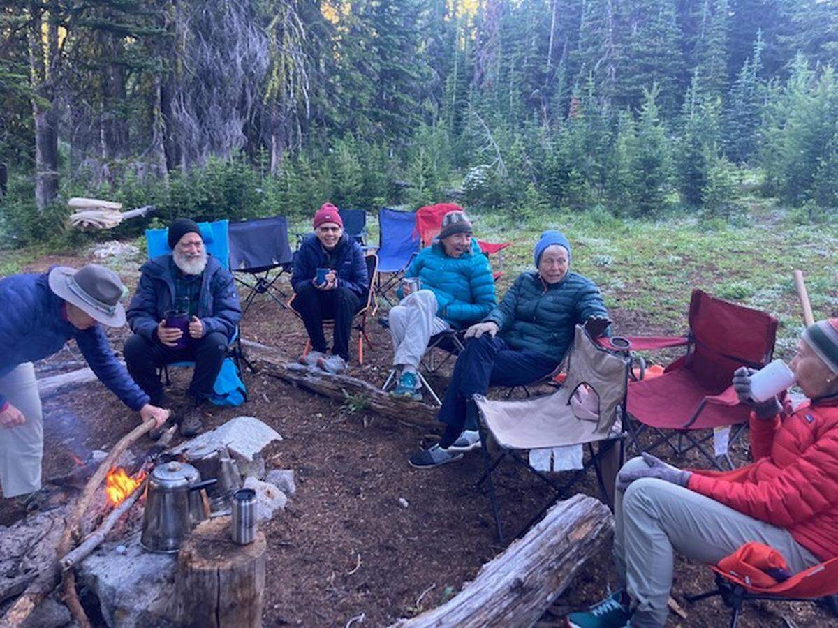 A group of men and women from across the state just returned from a seven-day backpacking trip in the Cascades. Dave Pine, 88 from Gig Harbor, was one of the oldest.
