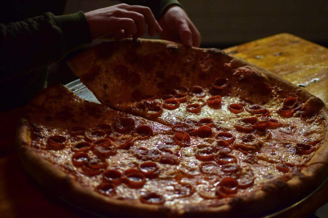 These 18-inch New York-style pies can feed a crowd. Call ahead on busy weekend nights.