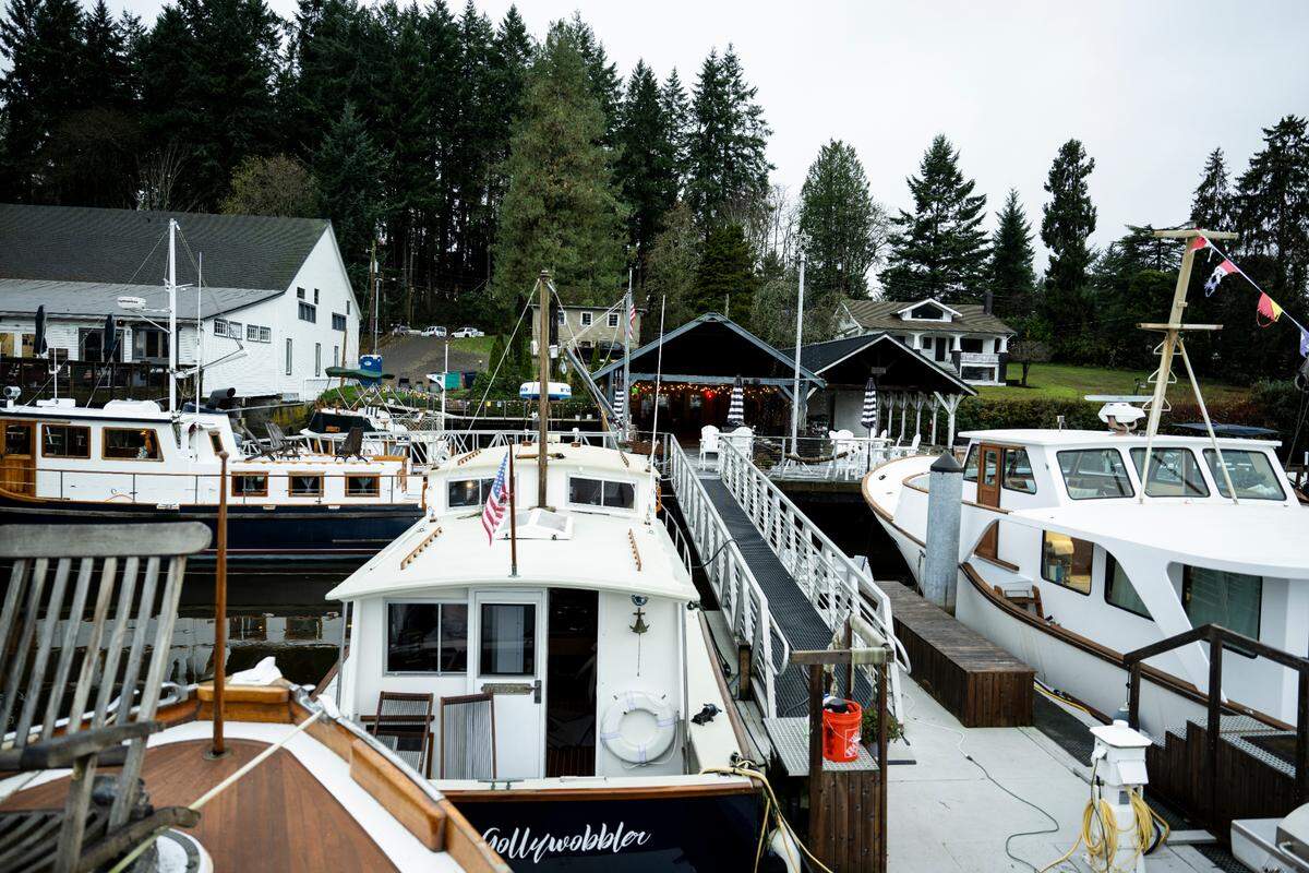 The Bailey-Babich netshed has five different and unique “boat-tels” where guests can stay overnight on a boat.