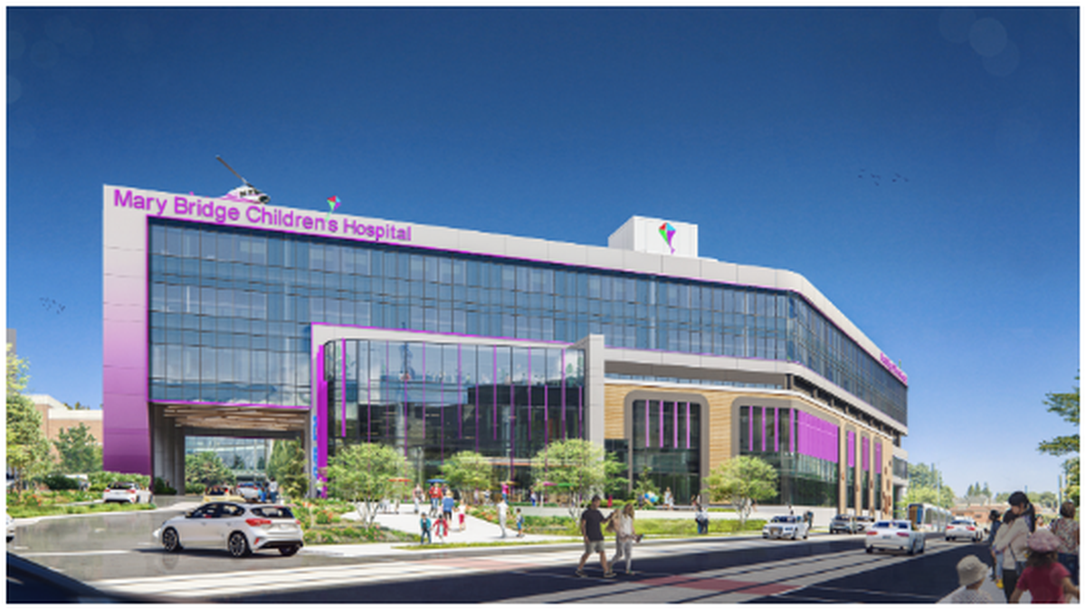 New renderings were released Wednesday showing the revised plans for the new Mary Bridge Children’s Hospital in Tacoma.