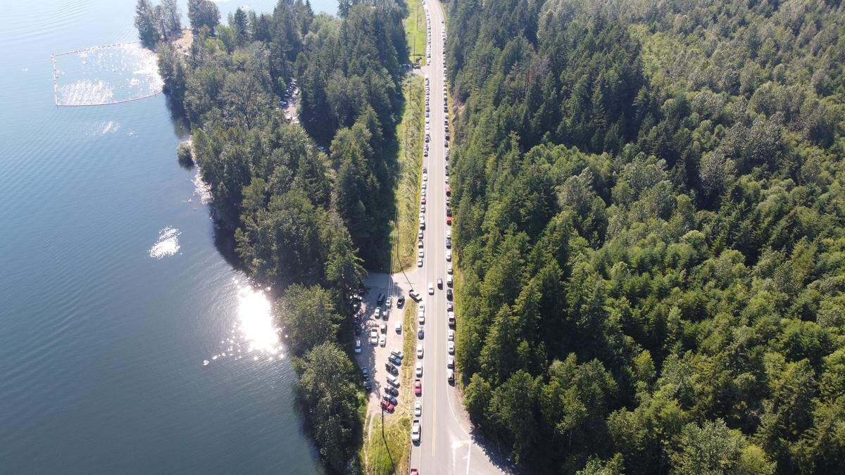 A drone shot from August 2016 of Mountain Highway East and Alder Road Cutoff East. There have been about 50 crashes at this intersection since 2013, and dozens of drivers use this road to get to Mount Rainier National Park and Alder Lake.