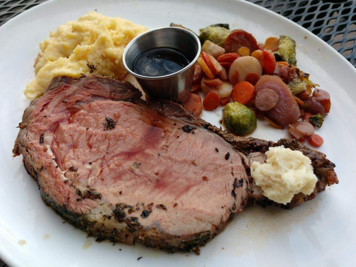 Prime rib is one of four entree options for the Thursday night dinner deal at Stanley & Seafort’s.