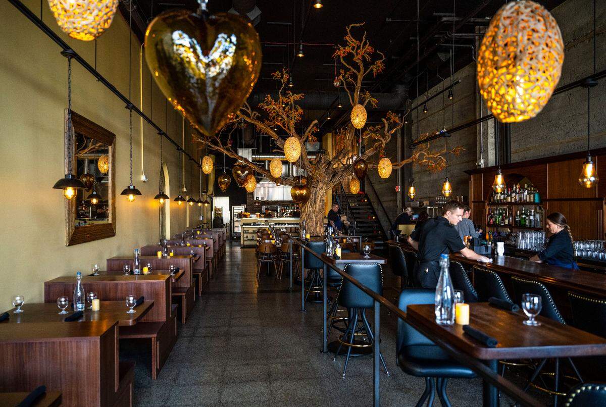 The dining room at Cuerno Bravo lends itself to a boisterous experience.