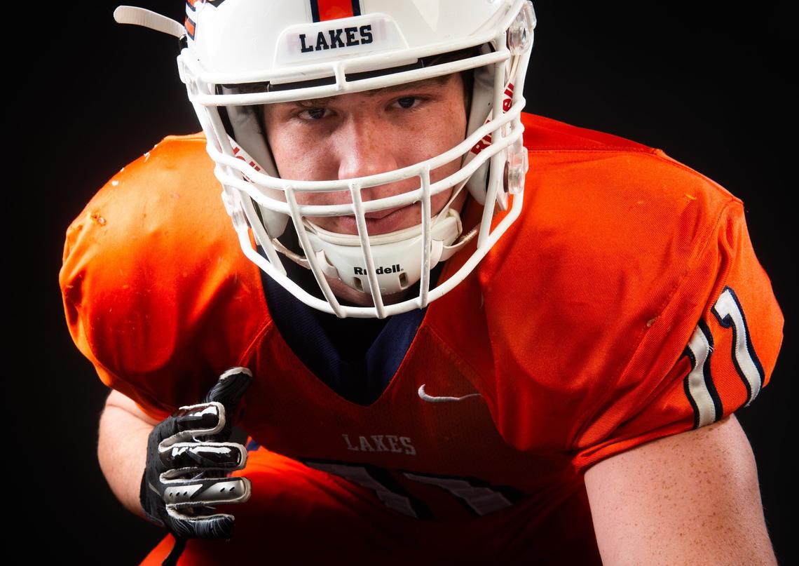 Lakes’ Camyron Gaulke photographed at the Tacoma News Tribune in Tacoma, Wash., on Sunday, Dec. 2, 2018.