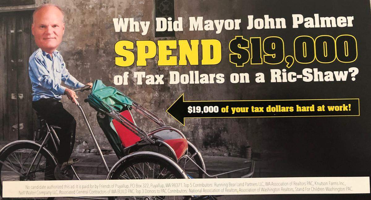 Friends of Puyallup paid for mailers such as these to voters in District 2.