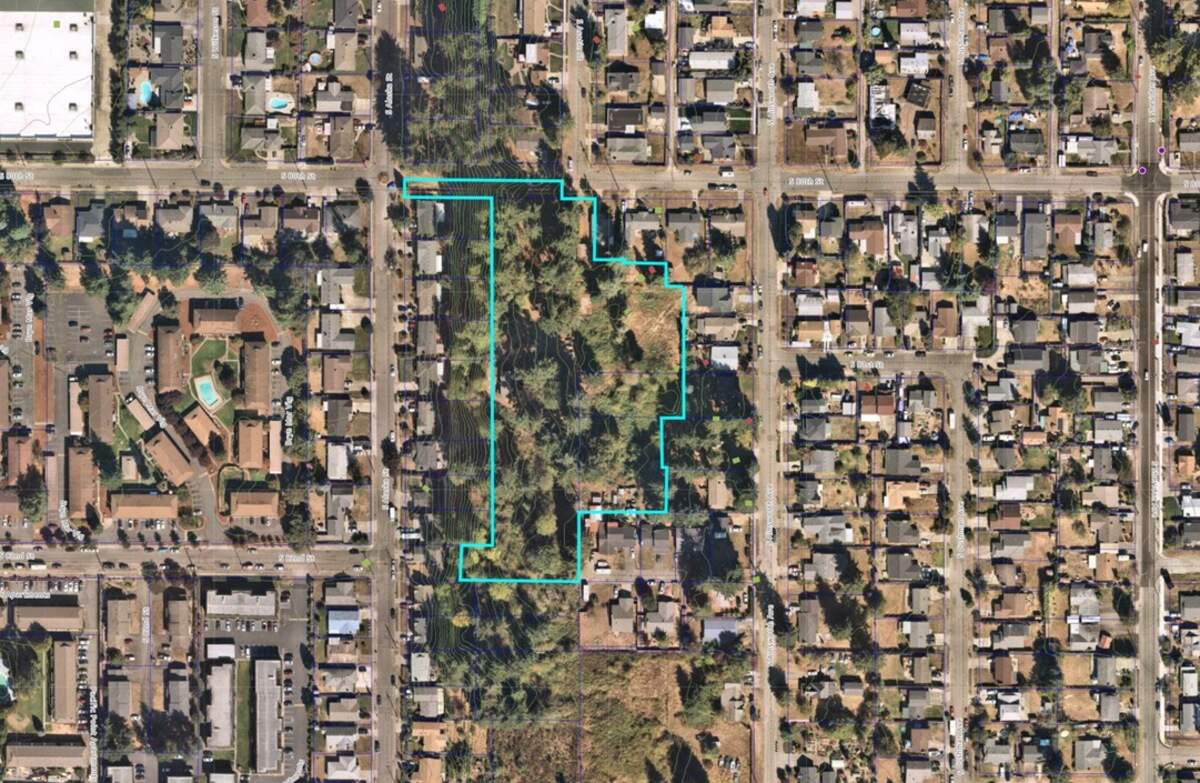 An outline of the proposed Patterson Estates Plat project. The site is generally located east of South Alaska Street, south of South 80th Street, and west of South Sheridan Avenue with its south line at 82nd Street extended.