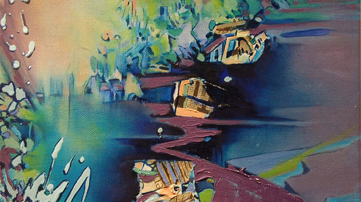 A painting by Janice Taylor, one of several by Northwest women artists being shown at the Harbor History Museum.