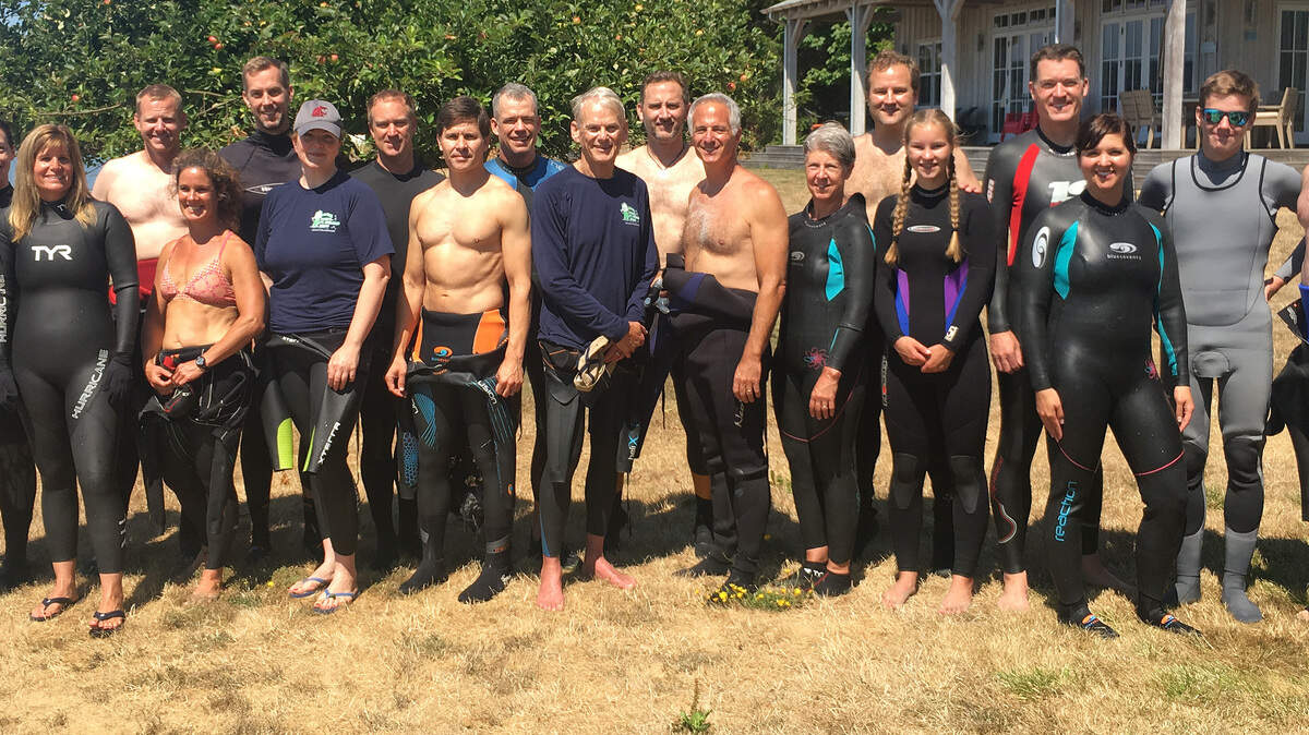 The 12th annual Swim with Fish event topped last year’s event, raising $27,302 for the Gig Harbor Peninsula FISH Food Bank this year.