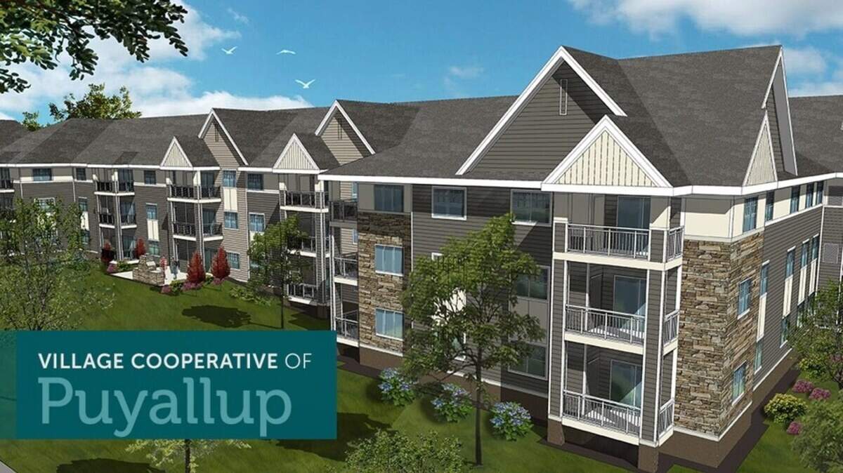 The Village Cooperative of Puyallup is expected to finish construction by late 2022.