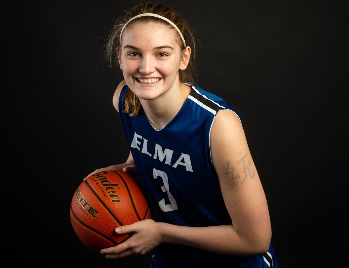 Elma’s Jalyn Sackrider photographed at the Tacoma News Tribune in Tacoma, Wash., on Sunday, March 3, 2019.