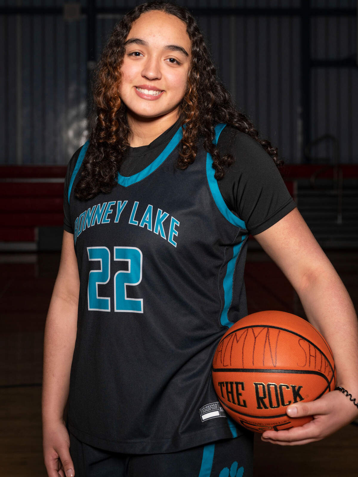 Bonney Lake’s Jazmyn Shipp poses for a portrait at Silas High School in Tacoma, Wash., on Wednesday, March 16, 2022.