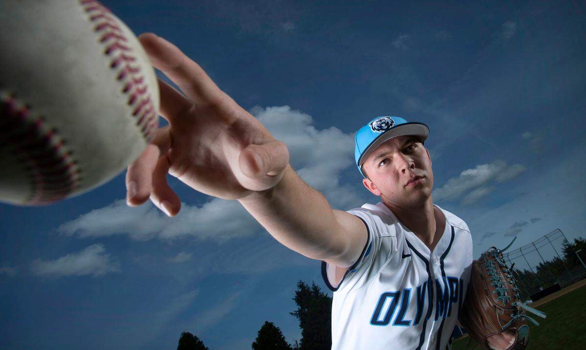 Olympia senior pitcher Rylan Haider is The Olympian and The News Tribune’s All-Area Baseball Player of the Year after helping lead the Bears to the 4A state championship. He is shown at Olympia High School in Olympia, Washington on Wednesday, June 8, 2022.